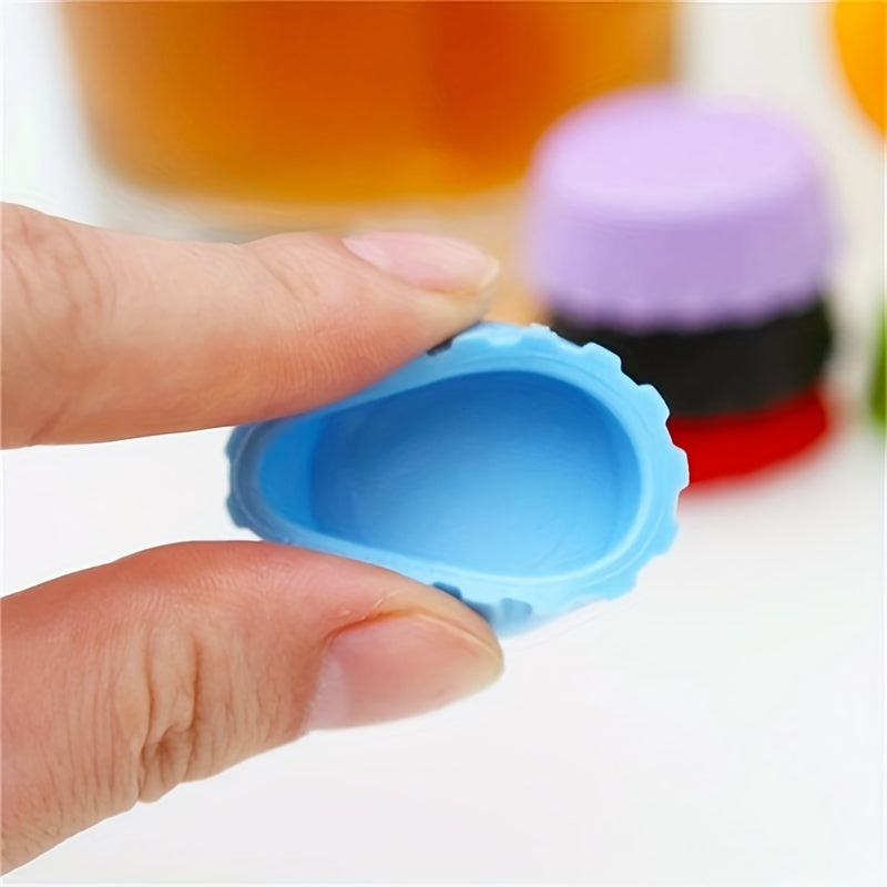 6-Pack Silicone Reusable Bottle Caps