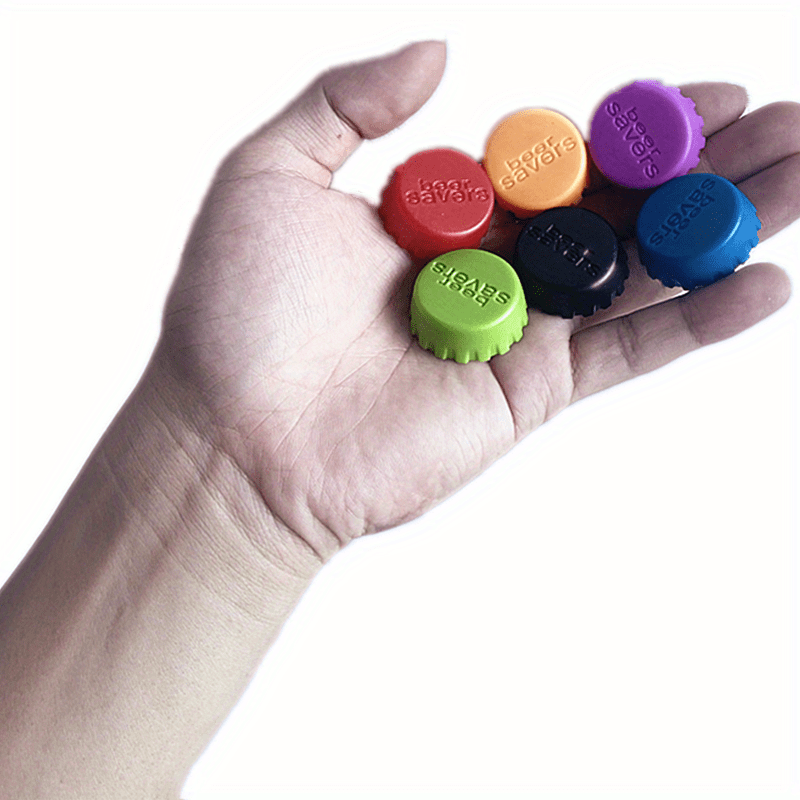6-Pack Silicone Reusable Bottle Caps