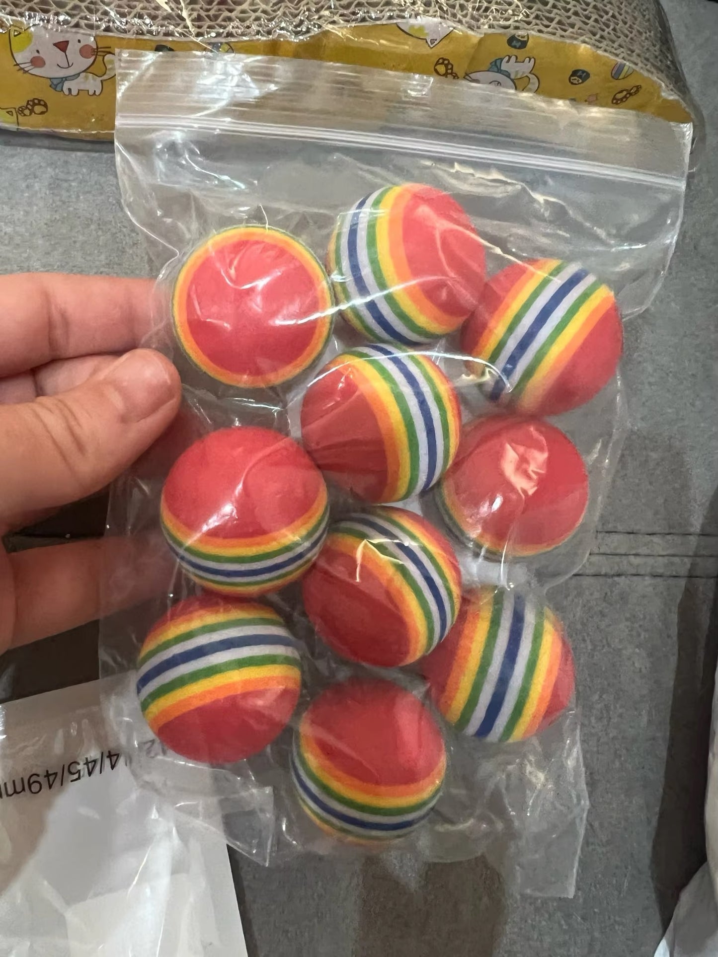 Bunte Katze Spielzeug Ball