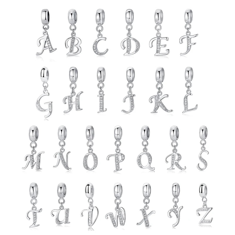 Silber Charm Alphabet A-Z Buchstaben