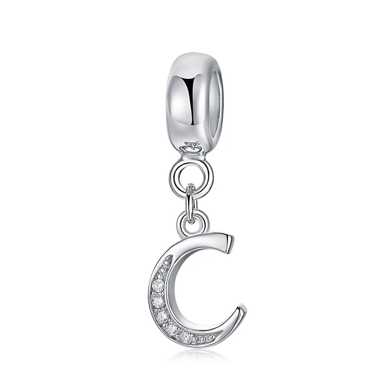 Silber Charm Alphabet A-Z Buchstaben