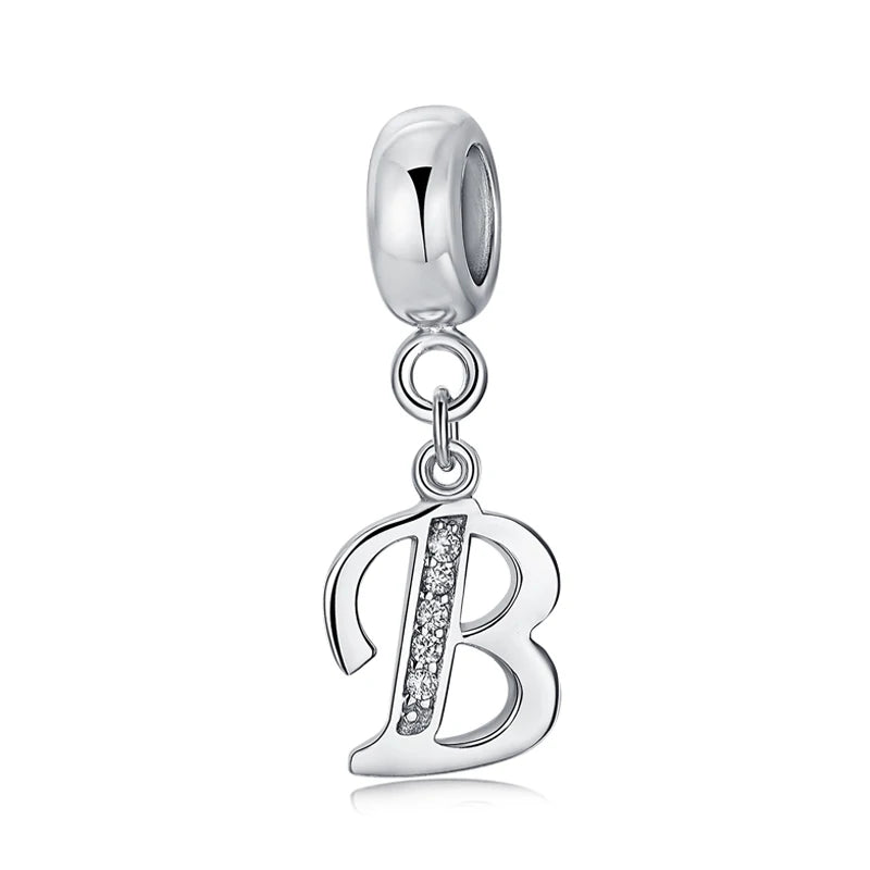 Silber Charm Alphabet A-Z Buchstaben