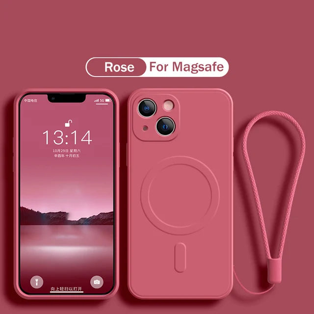 Magnetische Silikon Handy hülle für iPhone